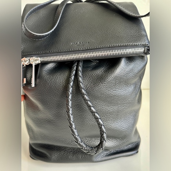 Rag&Bone Walker Black Leather Backpack - Picture 2 of 11